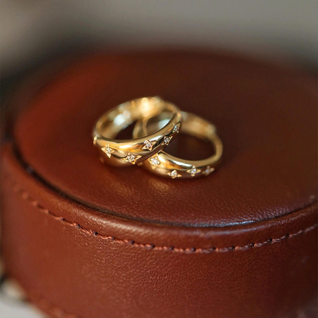 Luxury Gold Silver Earrings