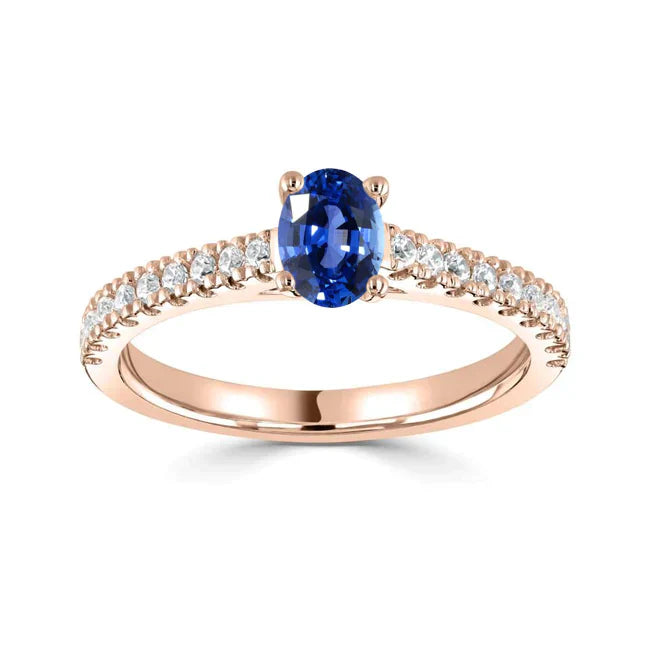 Vintage Sapphire Glow Accent Ring