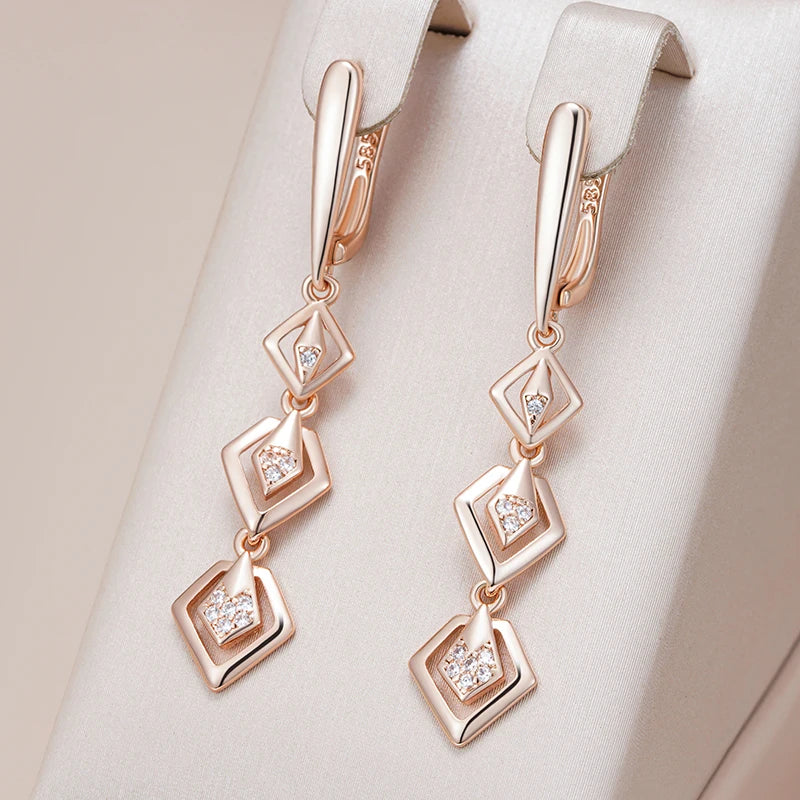 Sleek Square Link Earrings