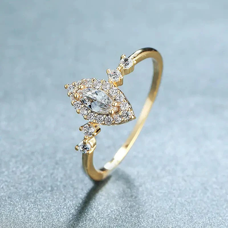 Exquisite Marquise Zirconia Ring