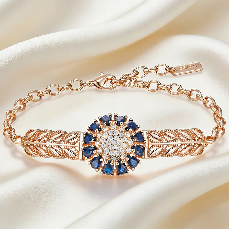 Prestigious Crystal Blue Zirconia Bracelet