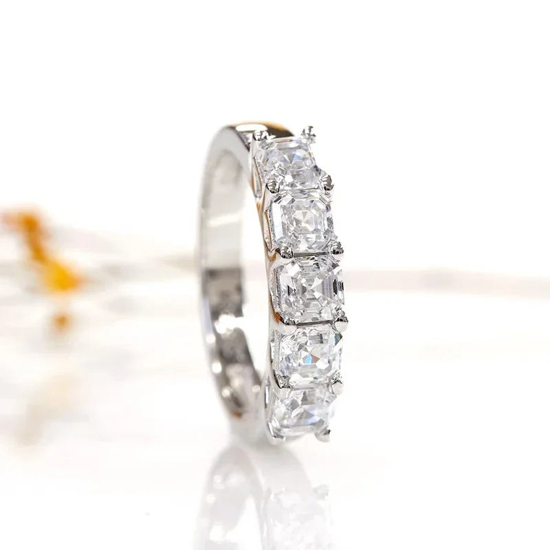 Dazzling Square Cubic Zirconia Ring