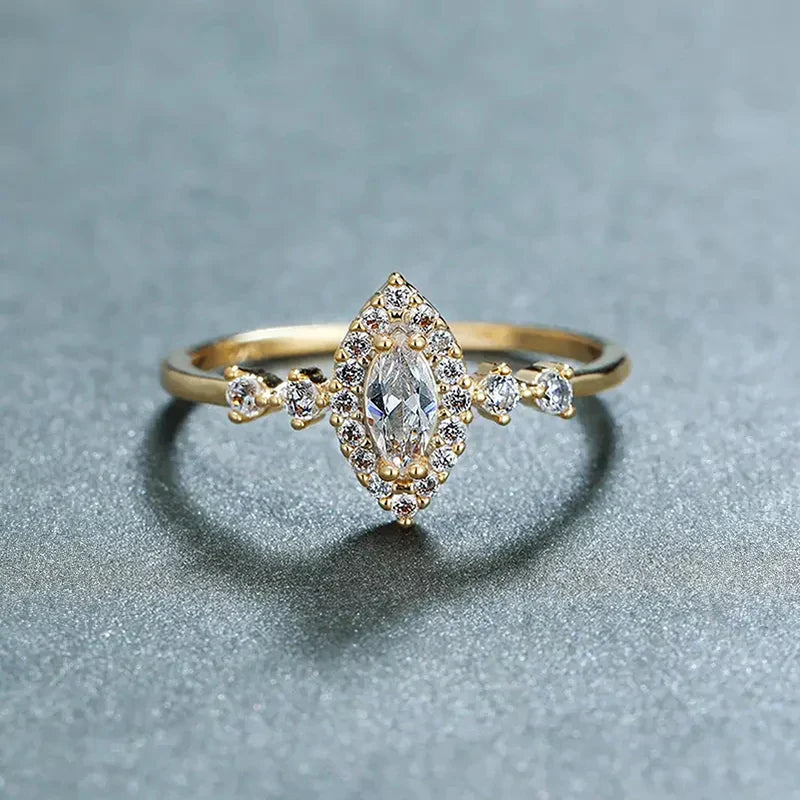 Exquisite Marquise Zirconia Ring