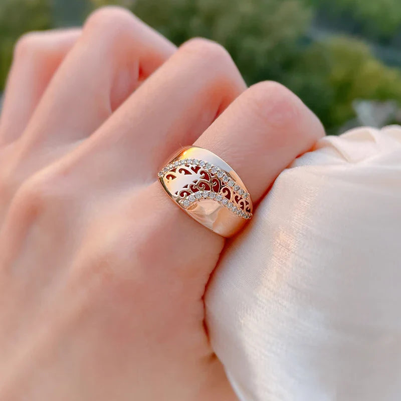 Prestigious Matching Weaving Ring
