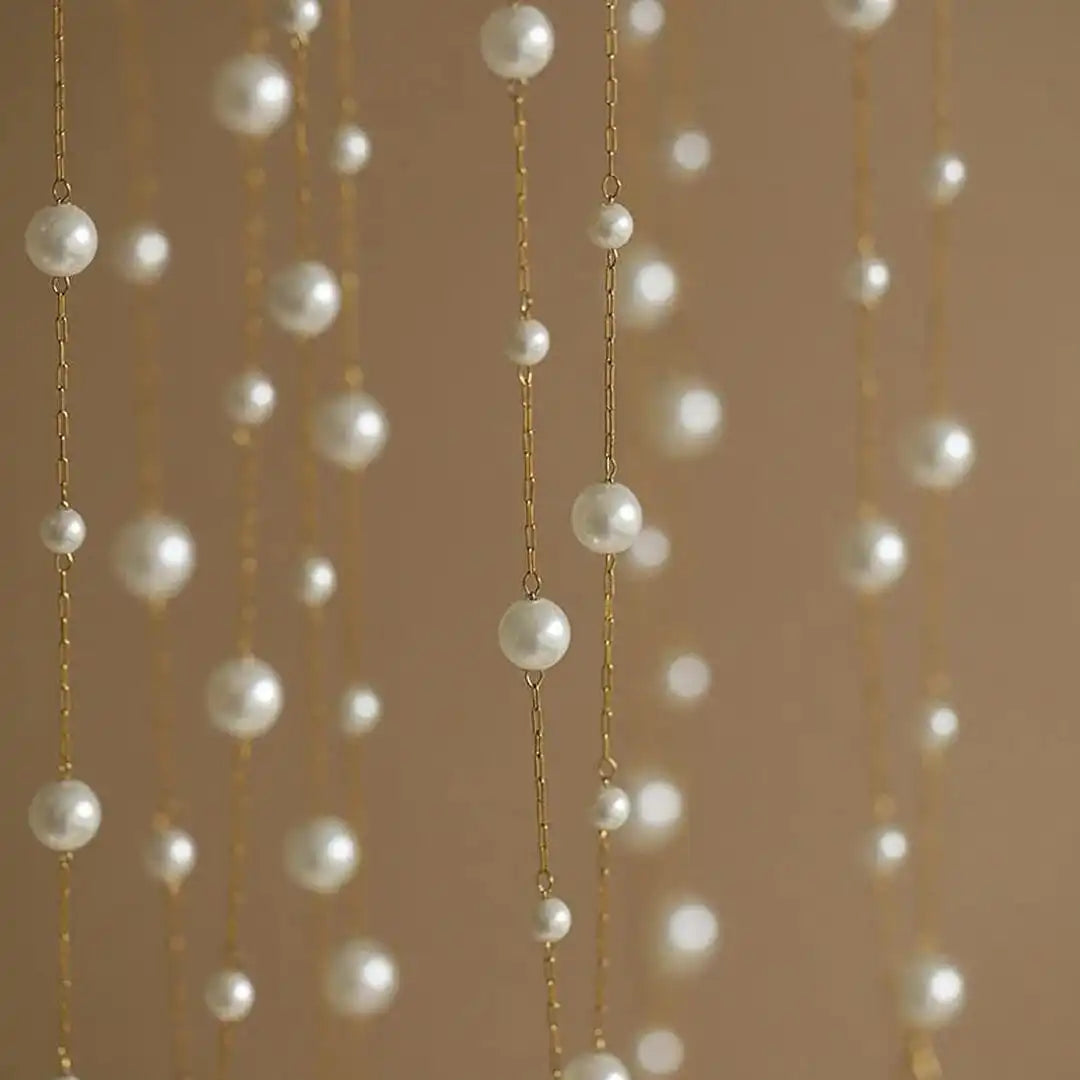 Pearl Chain Choker Necklace