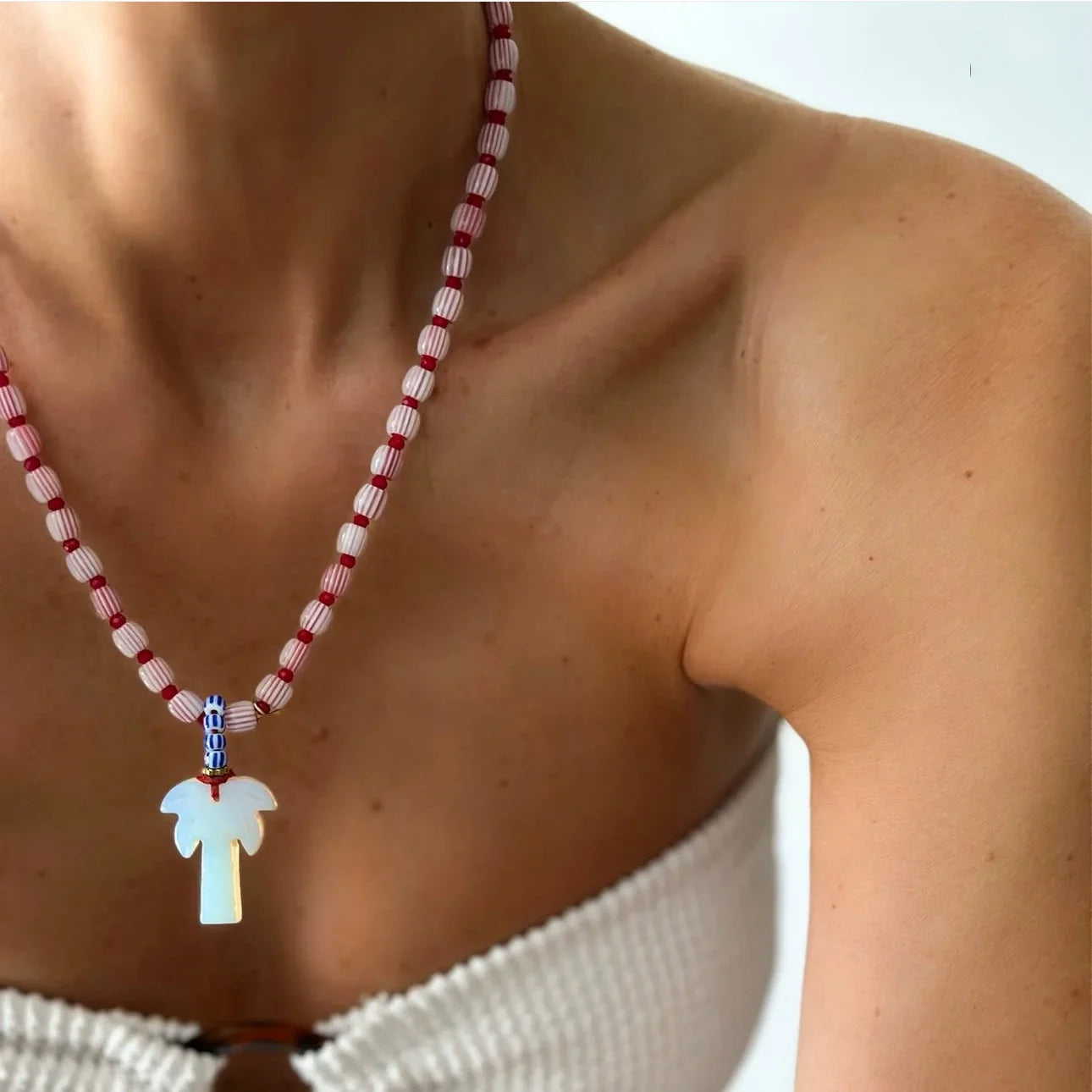 Trendy Pumpkin Beads Necklace