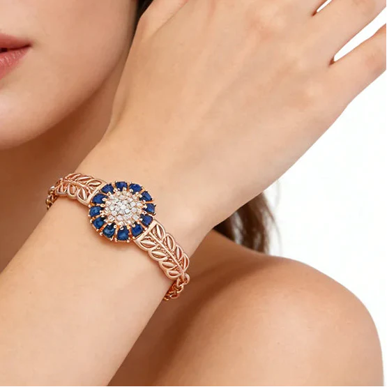 Prestigious Crystal Blue Zirconia Bracelet