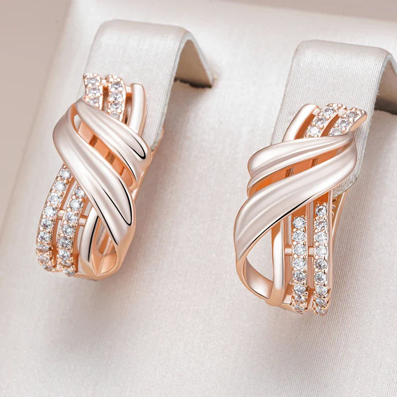 Sculpted Flow Accent Earrings