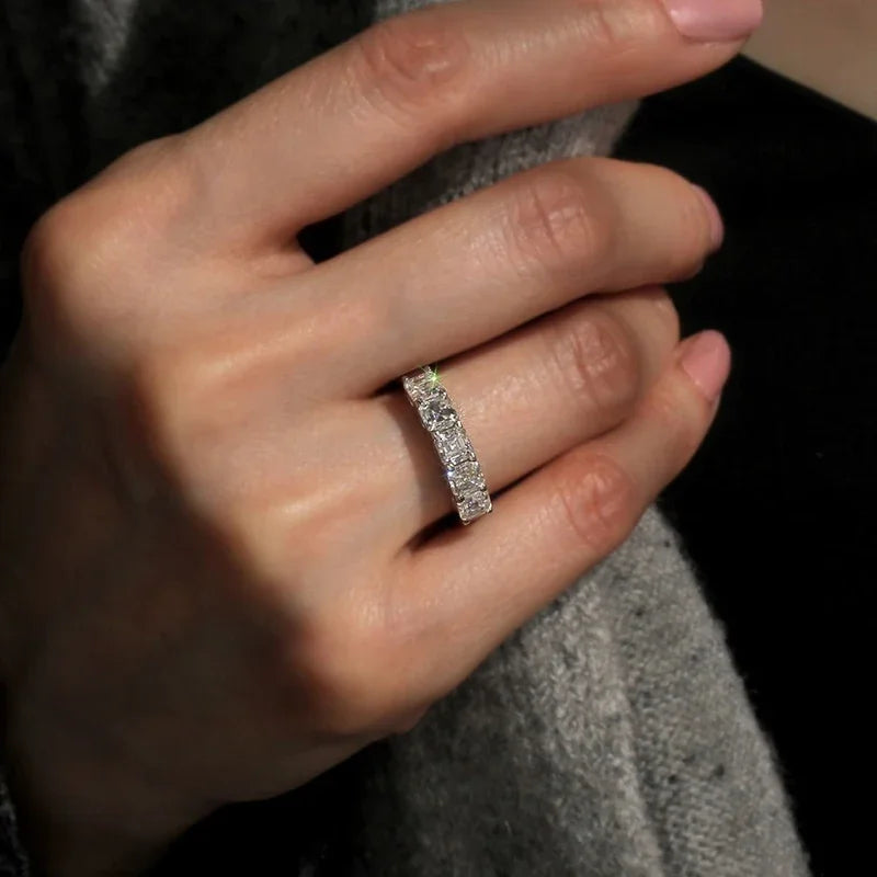 Dazzling Square Cubic Zirconia Ring