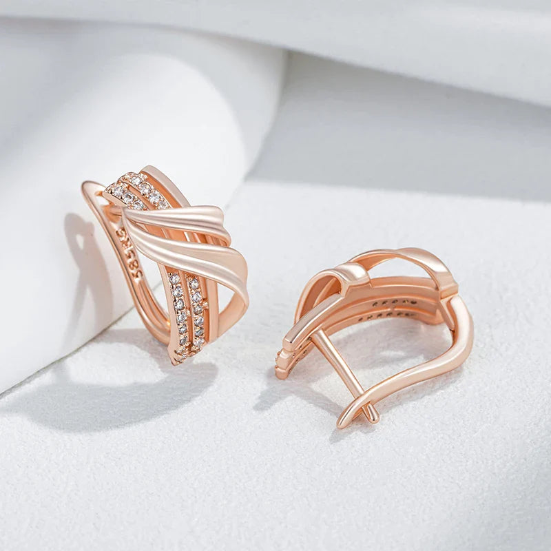 Sculpted Flow Accent Earrings