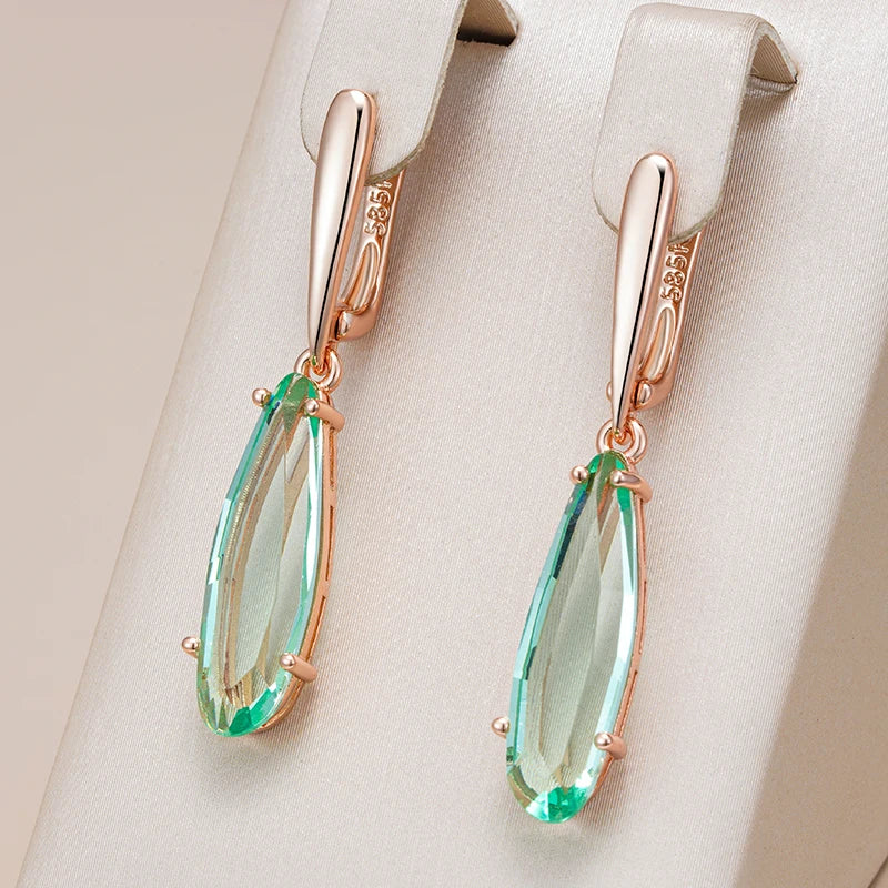 Vintage Marquis Cut Crystal Earrings