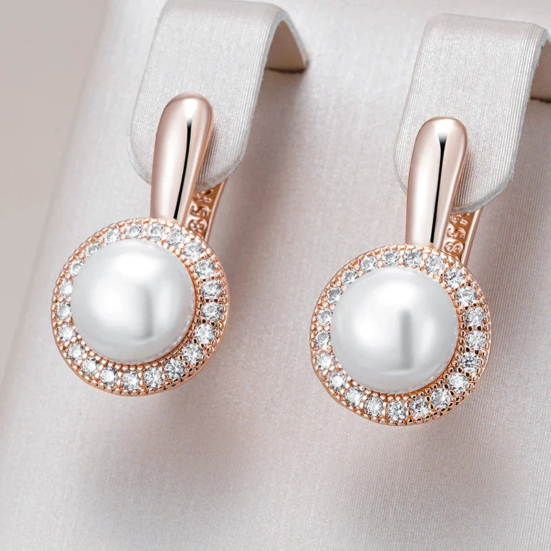 Elite Pearl Drop Rose Gold Ring