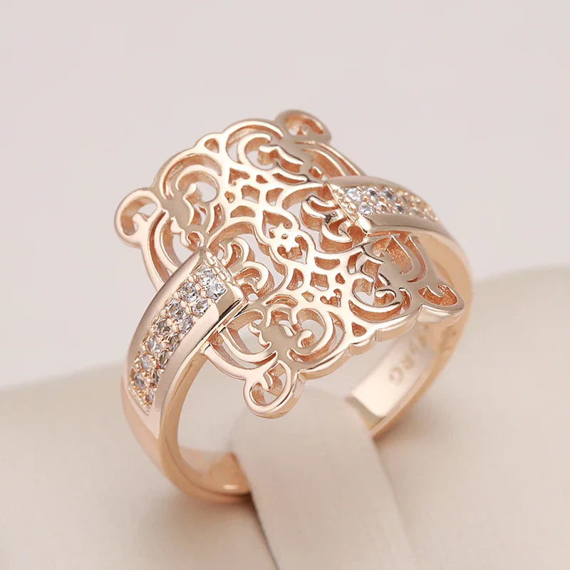 Timeless Ornate Filigree Square Ring