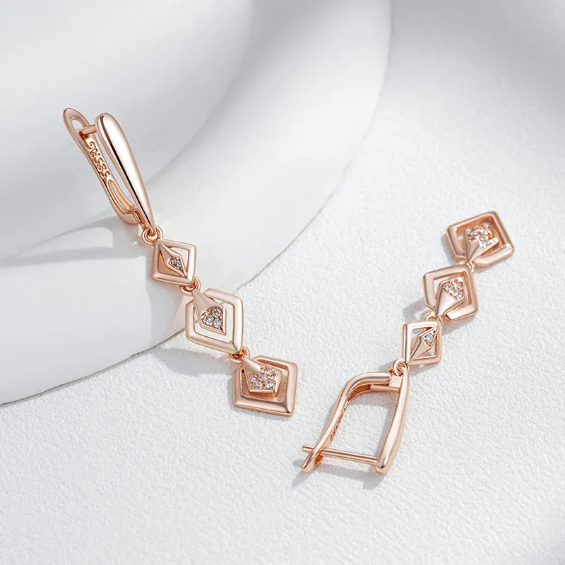 Sleek Square Link Earrings