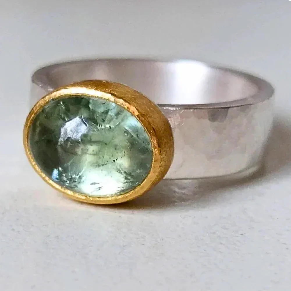 Handmade Vintage Green Ring