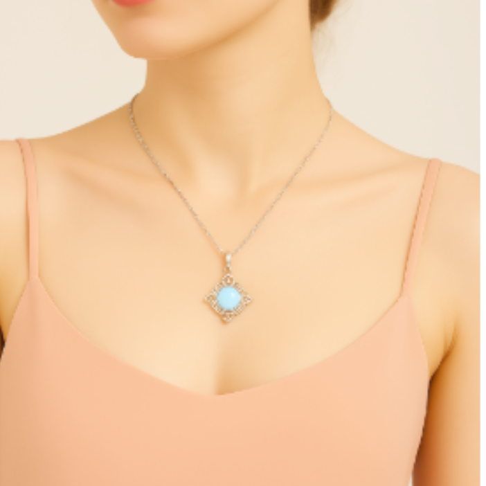 Vintage Silver Moonstone Filigree Necklace