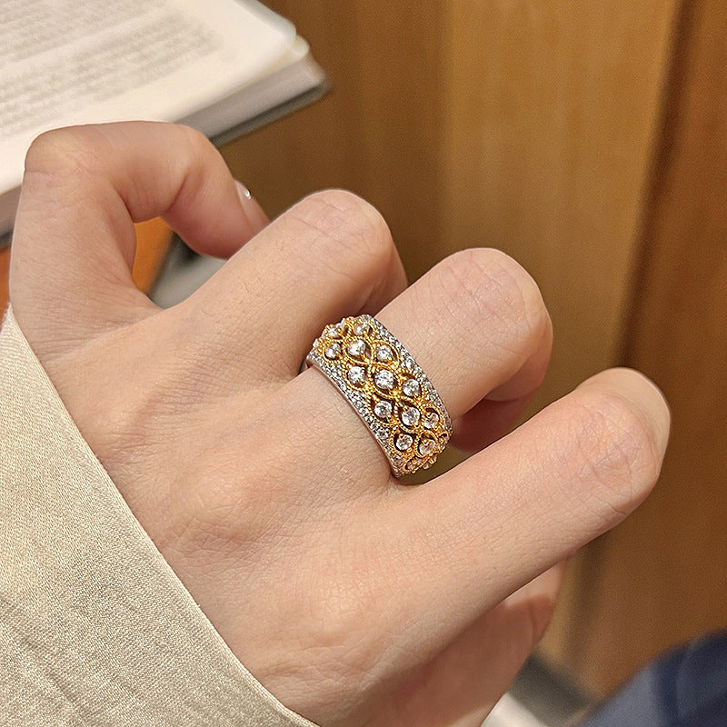 Gold Pavé Harmony Ring