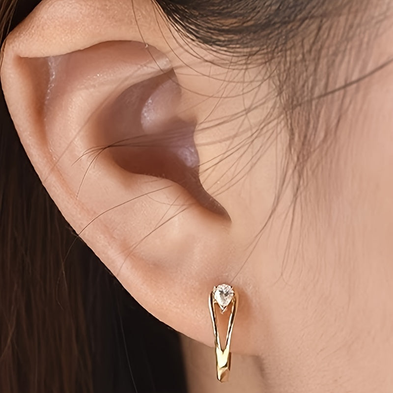 Radiant Zirconia Timeless Earrings