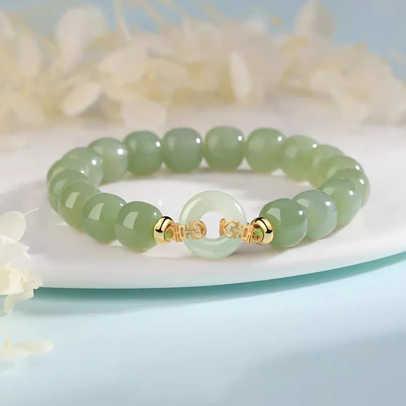 Trendy Green Jade Bracelet