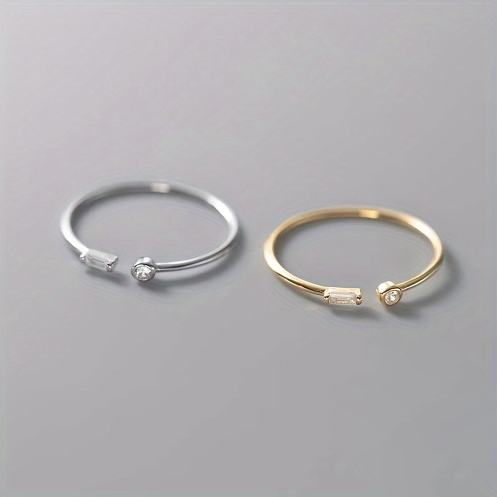 Minimalist Zirconia Band Ring