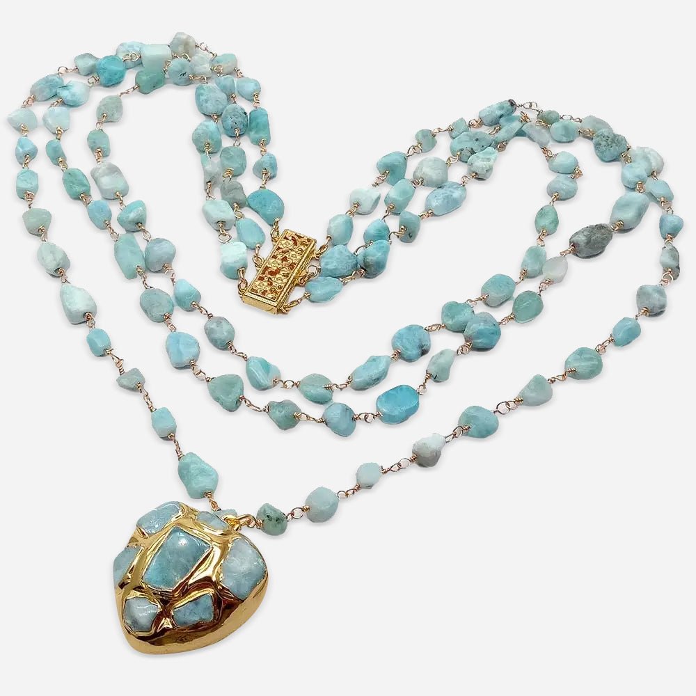 Aqua Aurora Pendant Necklace
