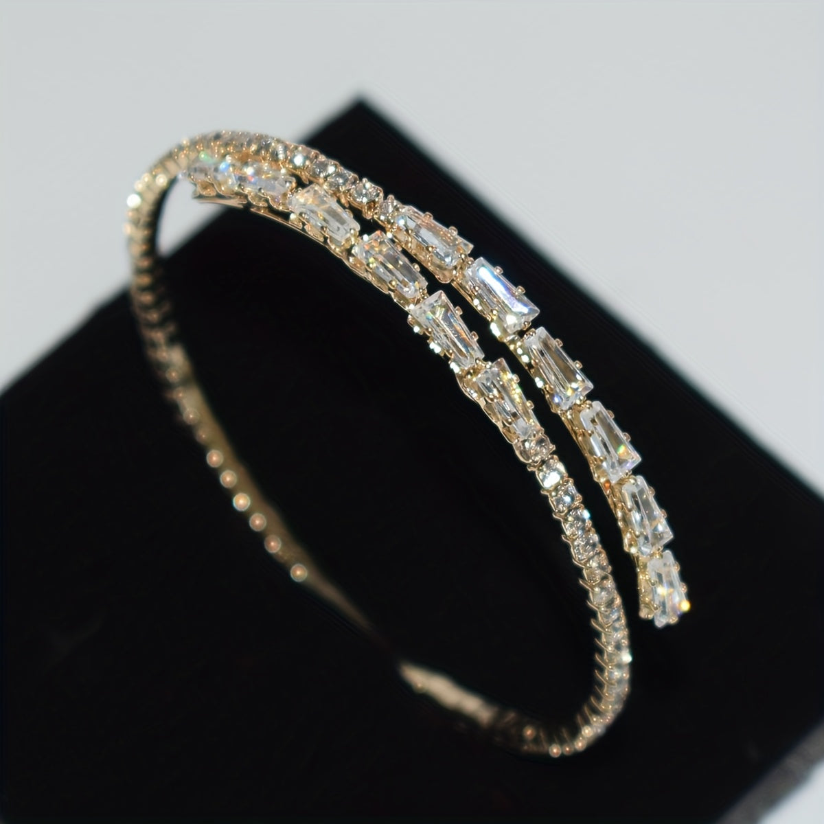 Classic White Gold Cubic Zirconia Bracelet
