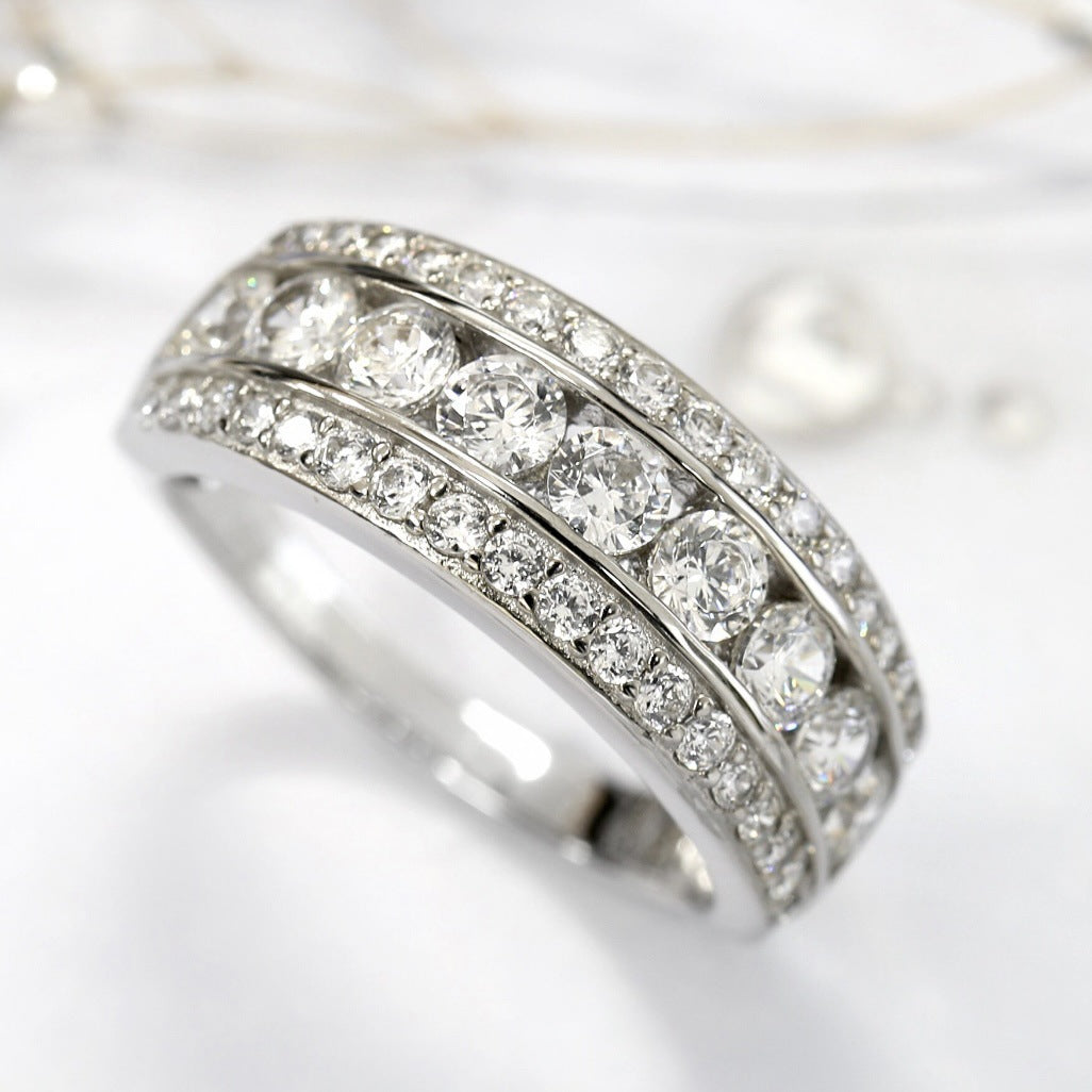 Elegant Silver Stone Ring