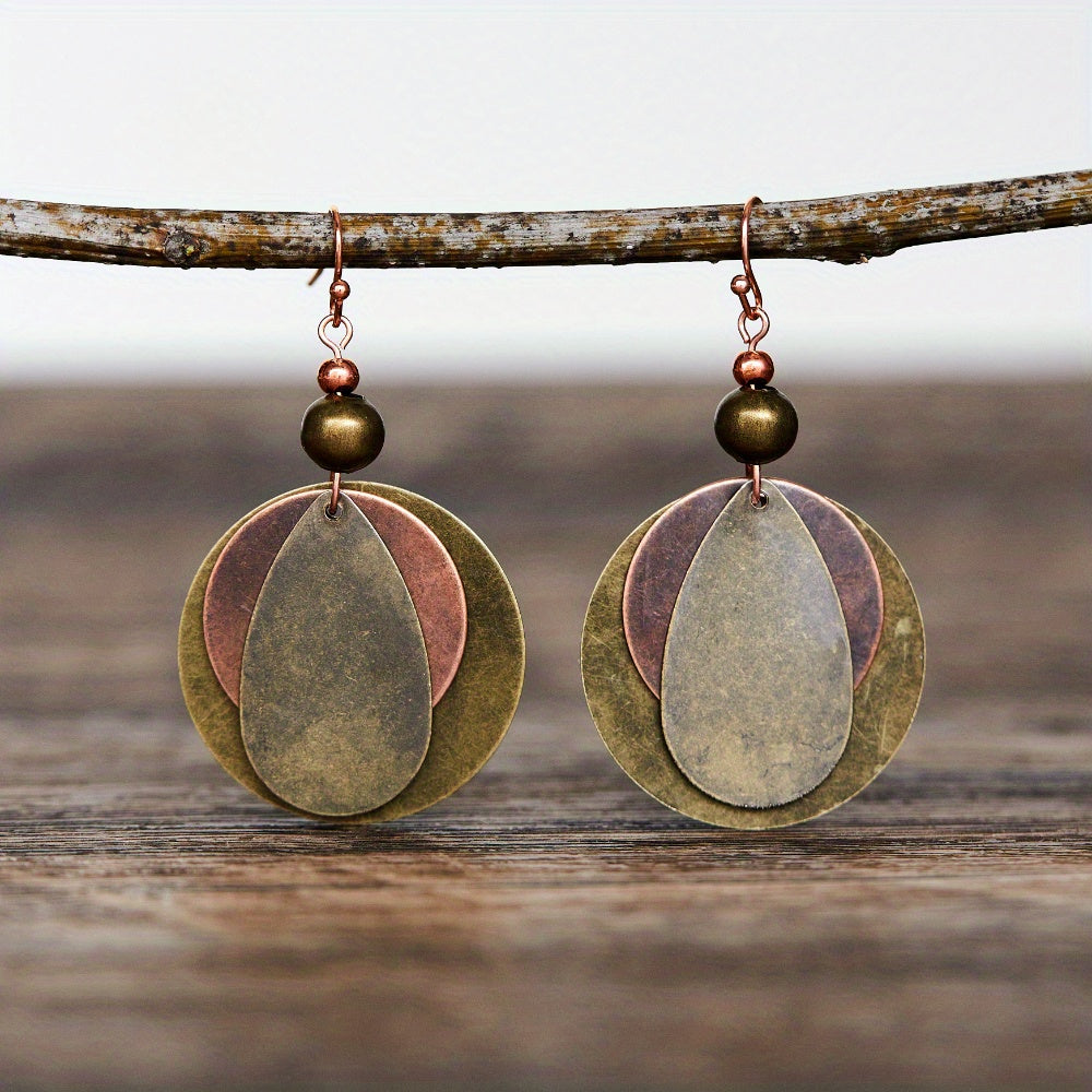 Bohemian Vintage Round Dangle Earrings