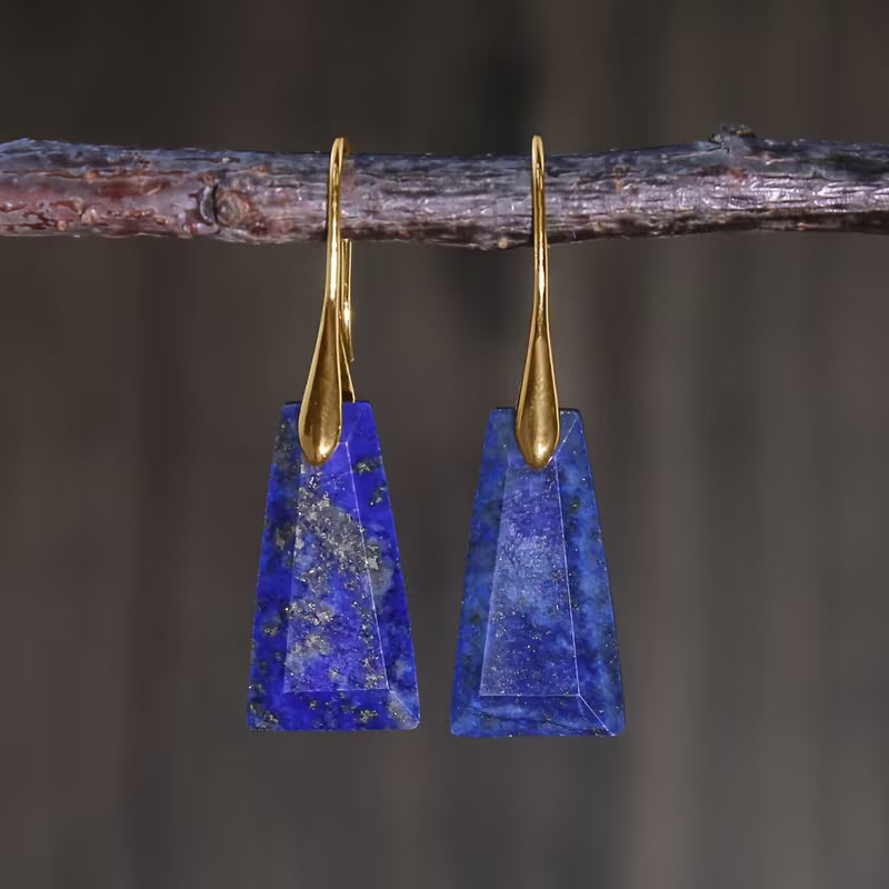 Boho Geometric Stone Drop Earrings