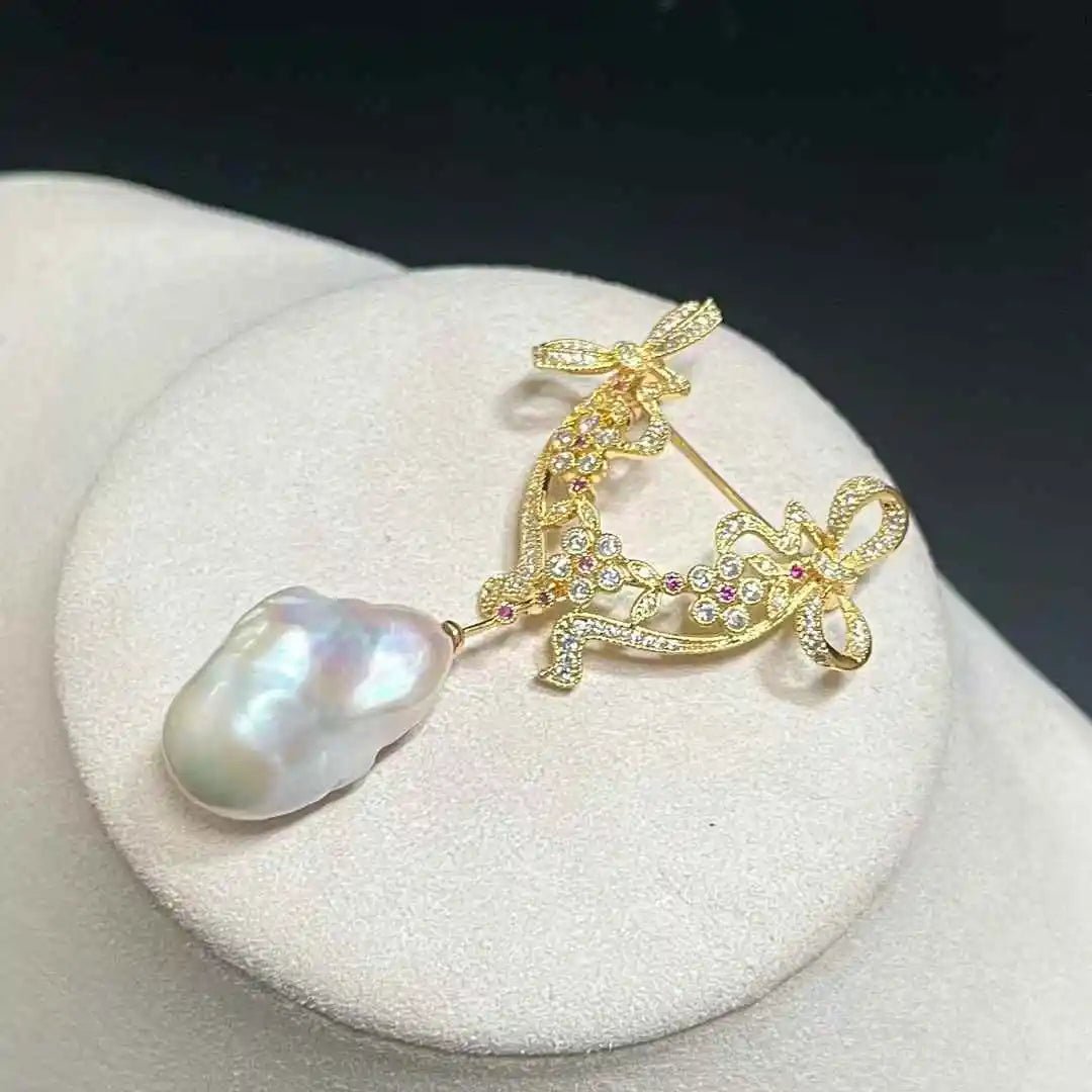 Baroque Bow Brooch