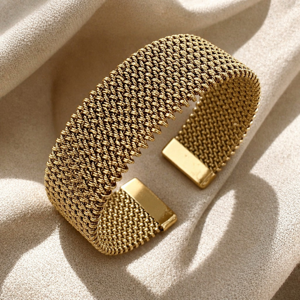 Woven Gold Plated Bracelet