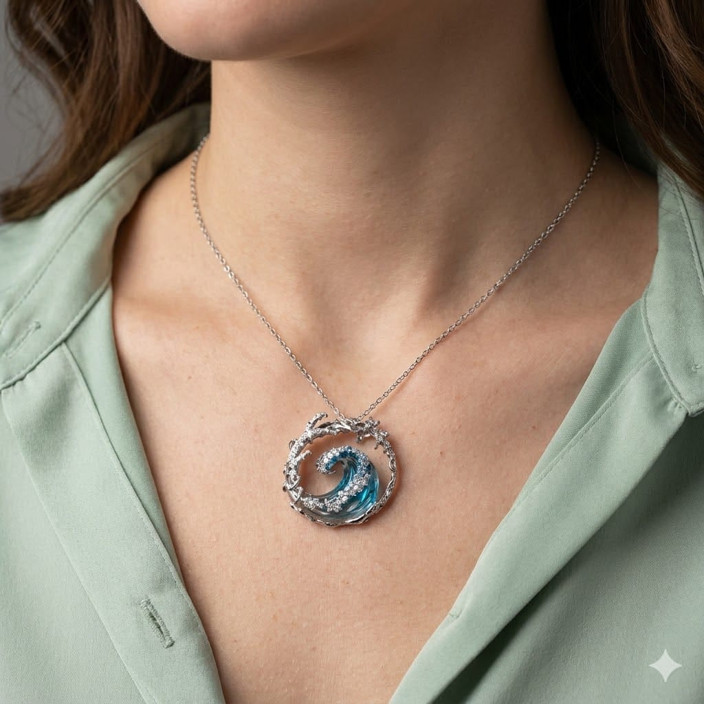 Azure Wave Necklace