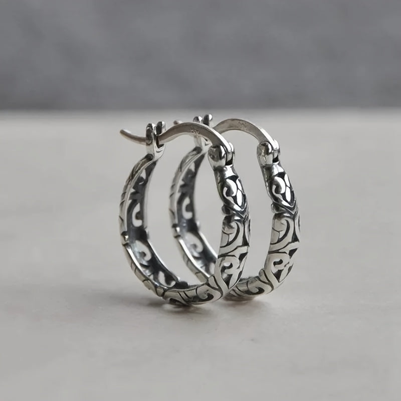 Vintage Boho Chic Hoop Earrings