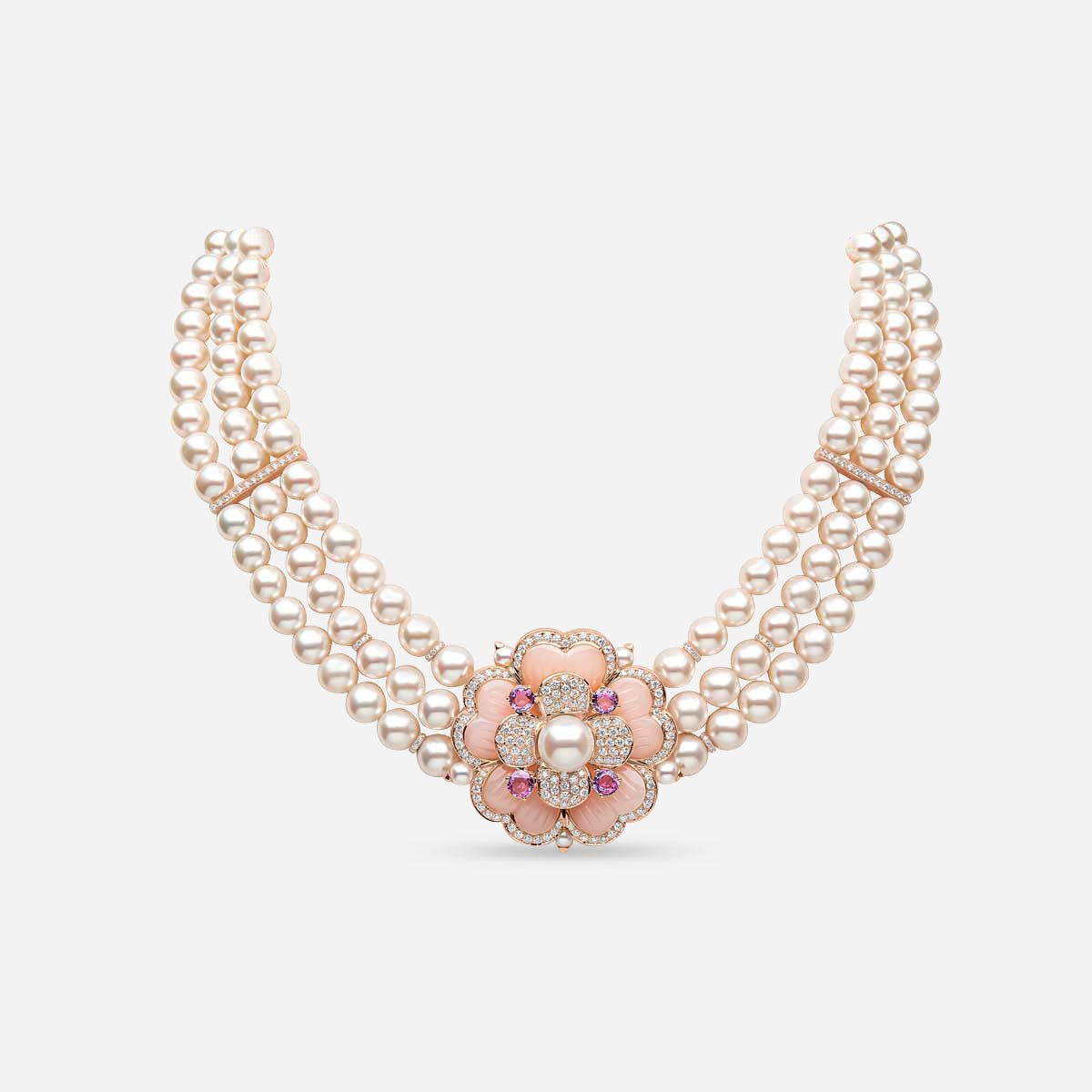 Blush Bloom Pearl Necklace