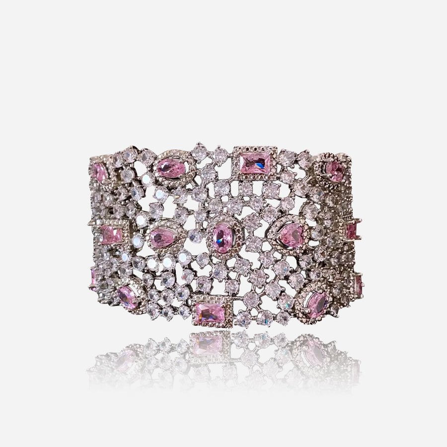 Blush Lattice Cuff Bracelet