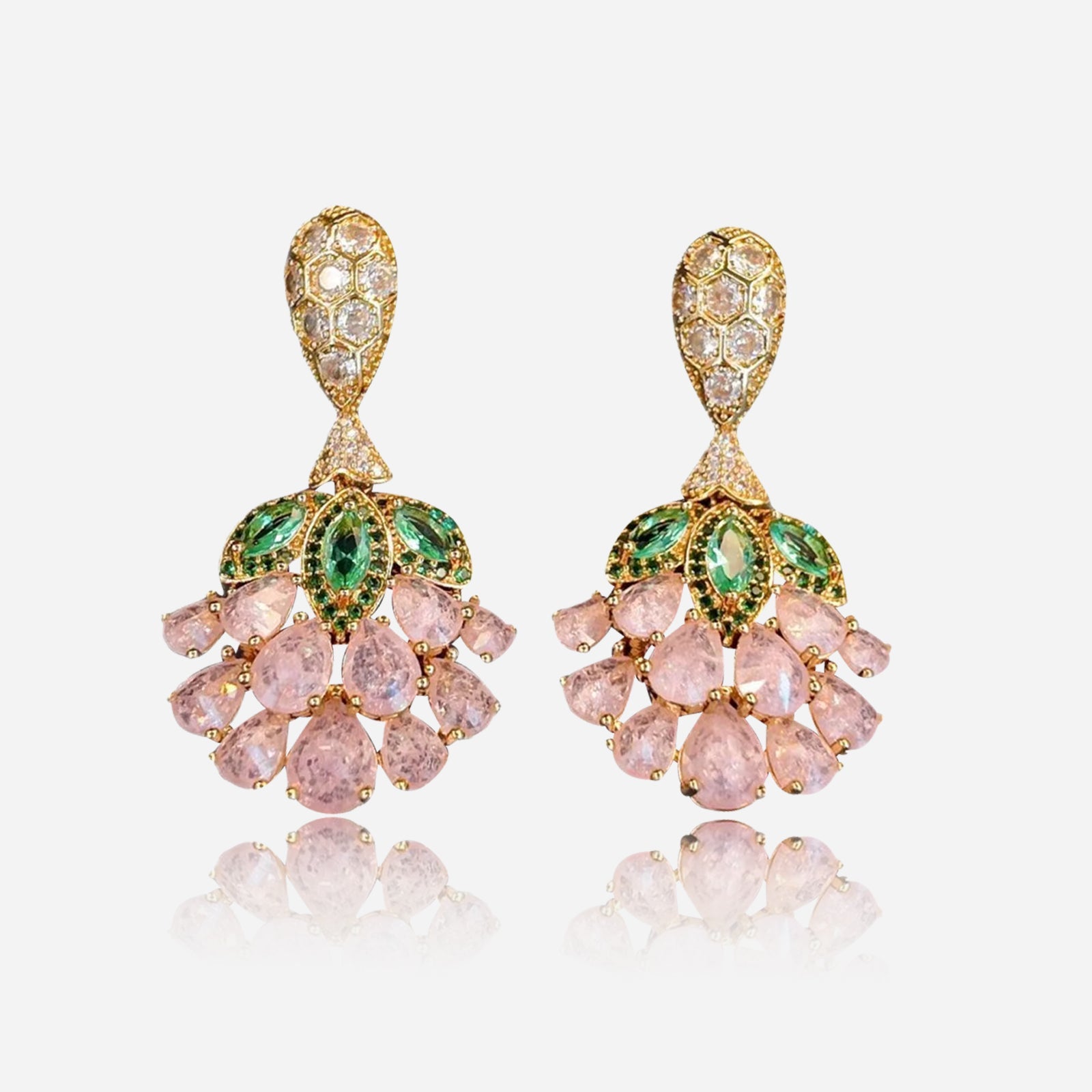 Blush Vine Drop Earrings