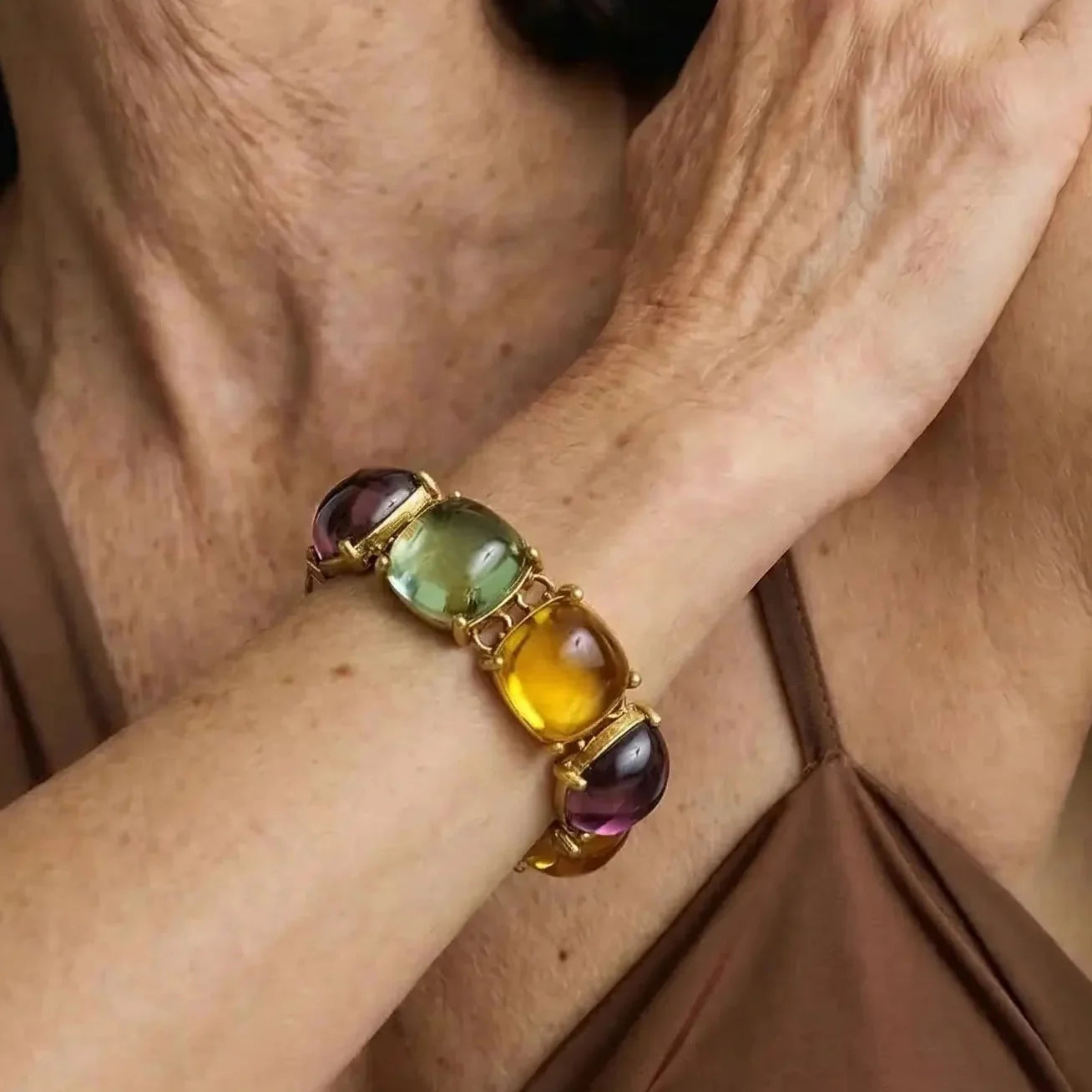 Bohemian Sunset Gem Bracelet