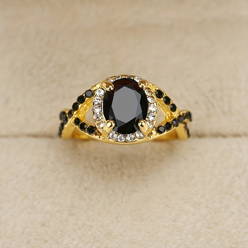 Luxury Onyx Fashion Ring