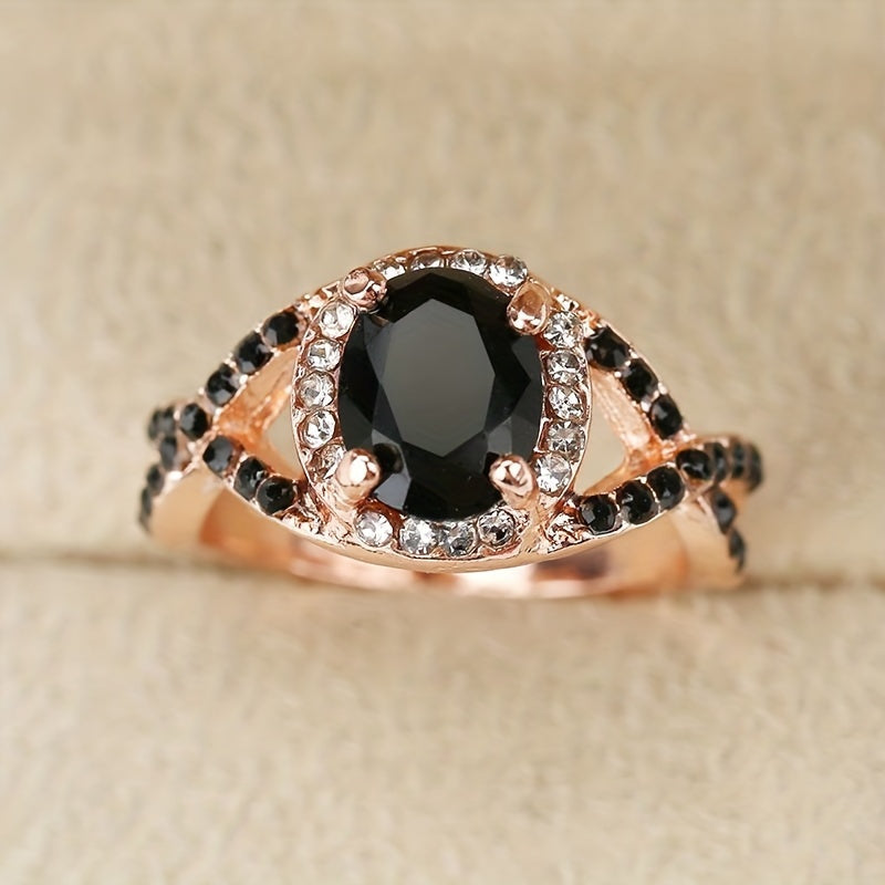 Luxury Onyx Fashion Ring