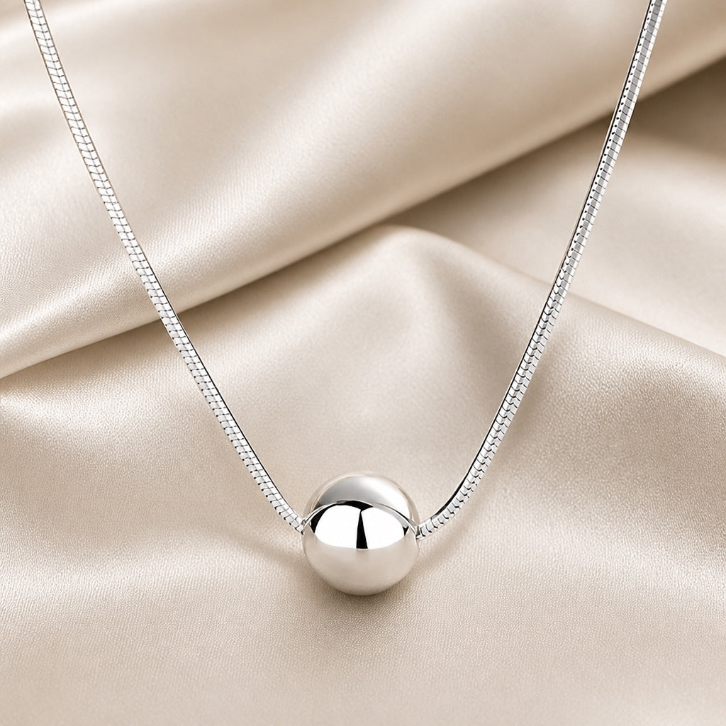 Beadball White Gold Necklace