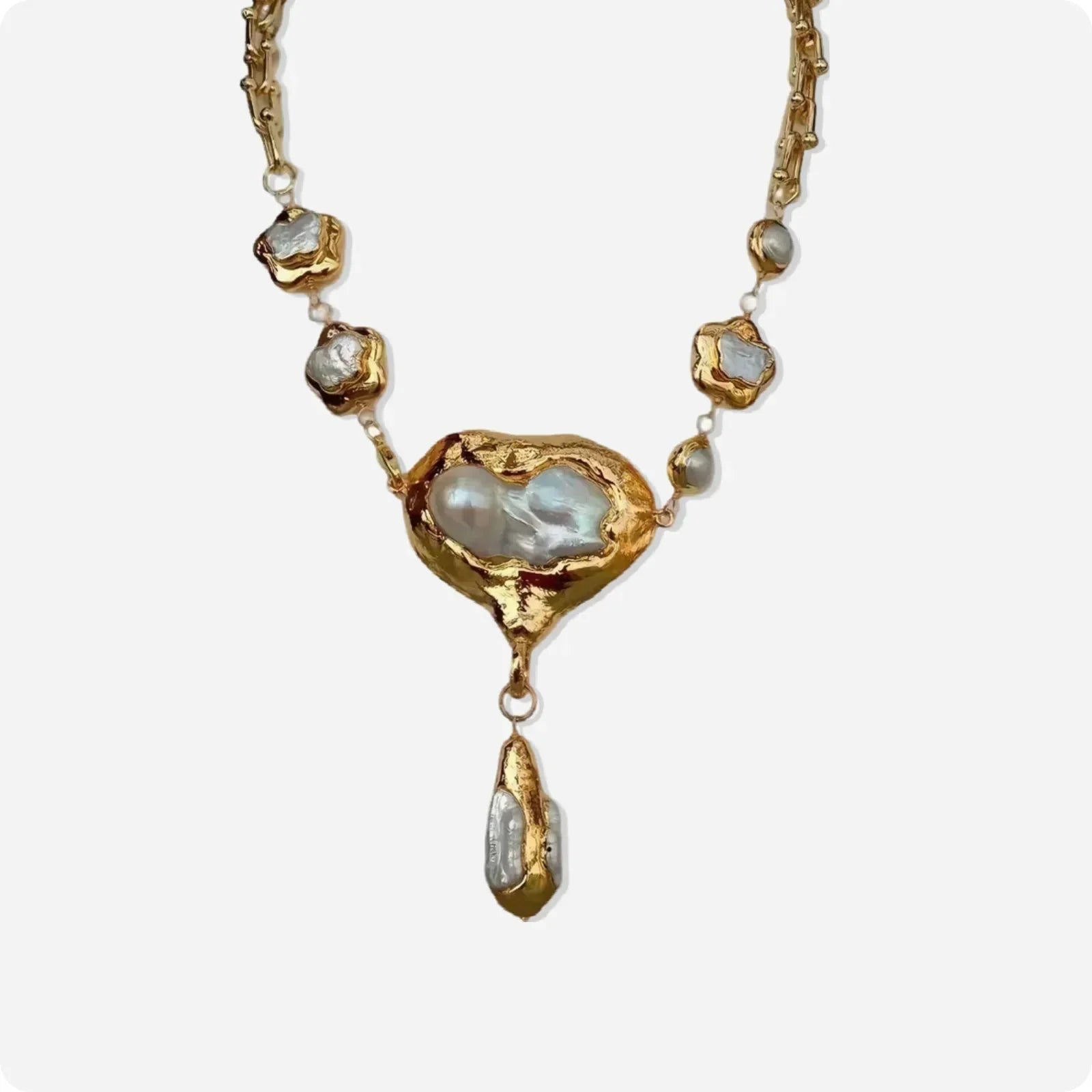 Celestial Ciphers Pearl Pendant Necklace