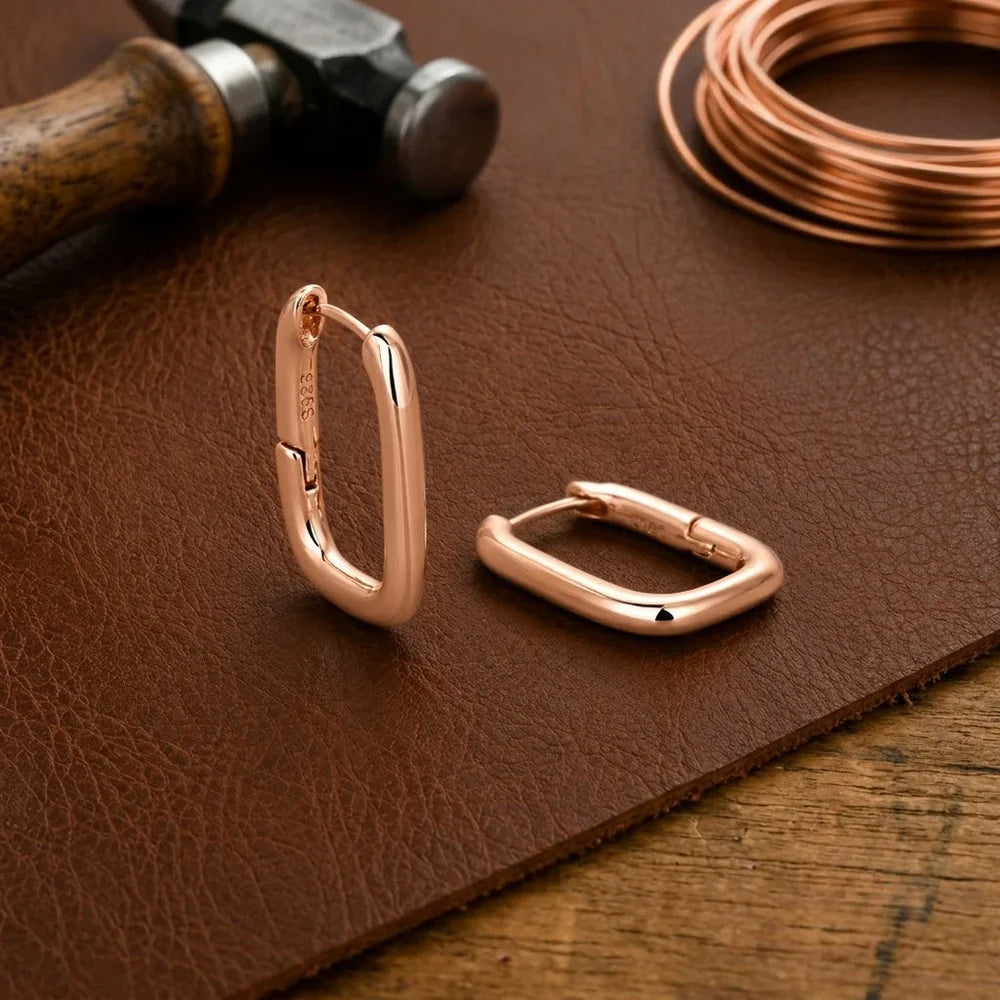 Urban Clasp Copper Earrings