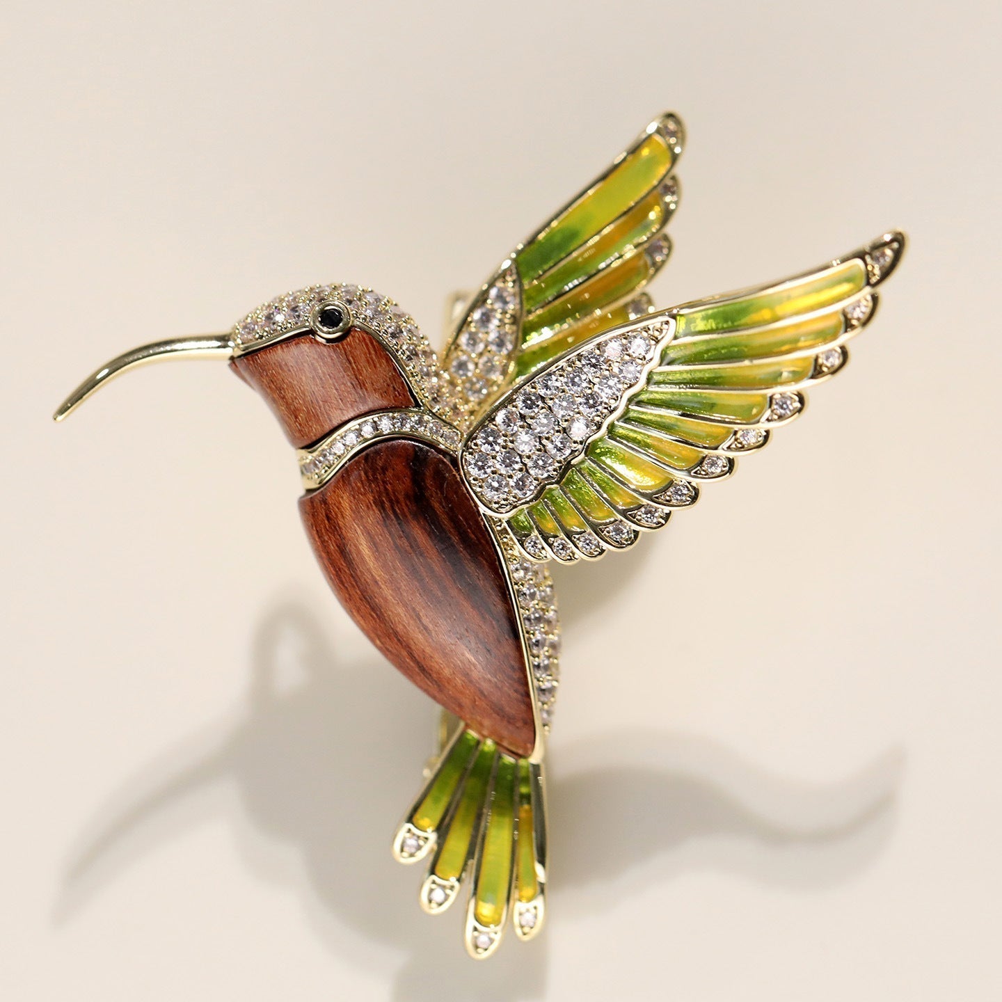 Cobalt Flight Brooch