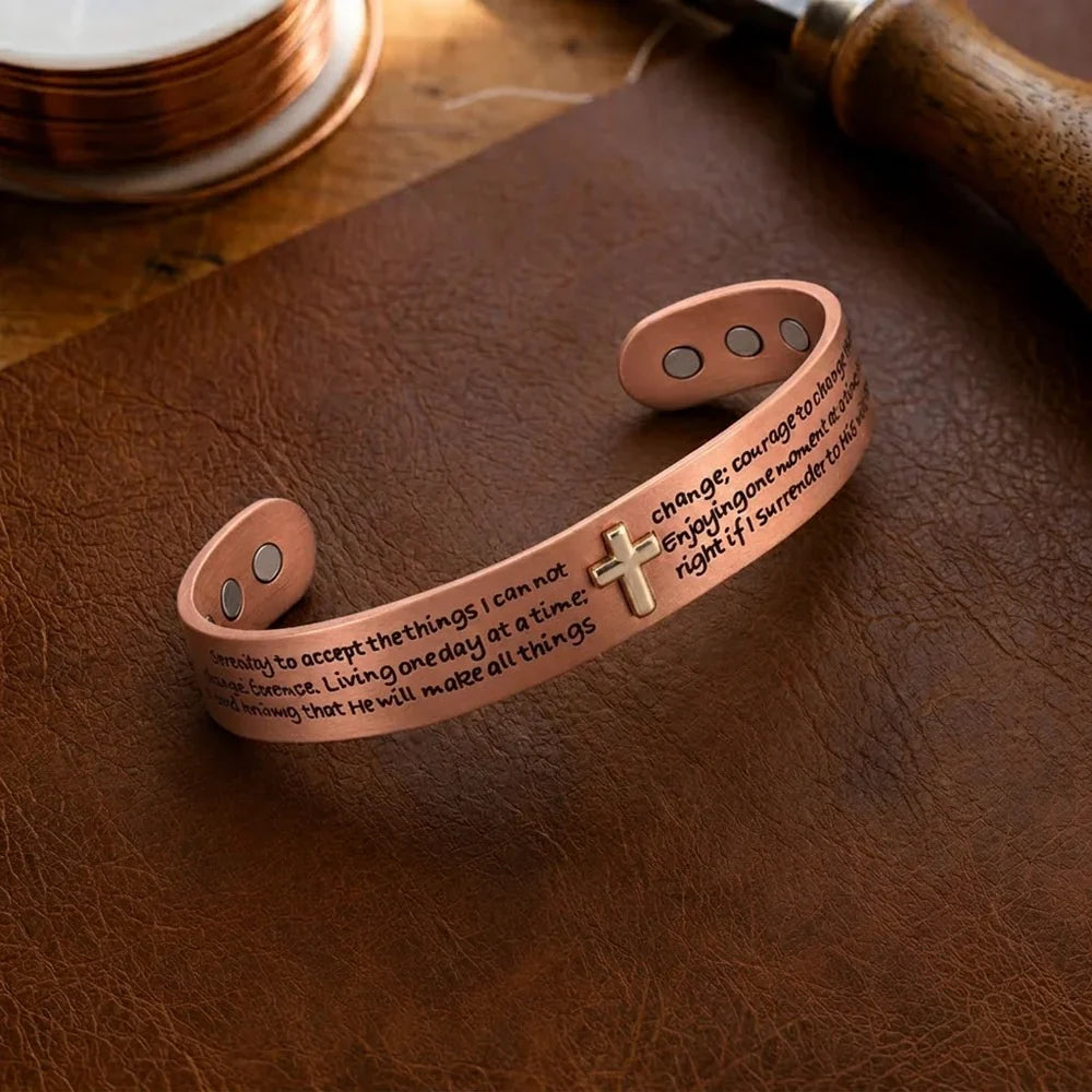 Vintage Creed Copper Bracelet