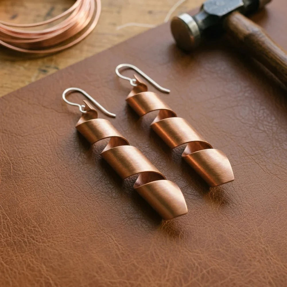 Heirloom Dusk Copper Earrings