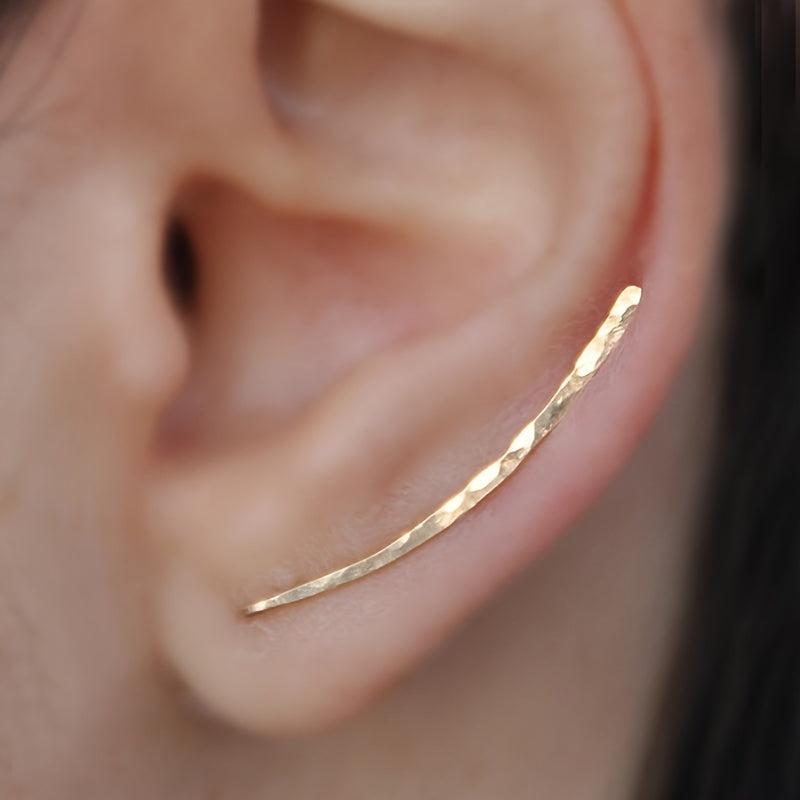 Handmade U Shaped Clip Earrings