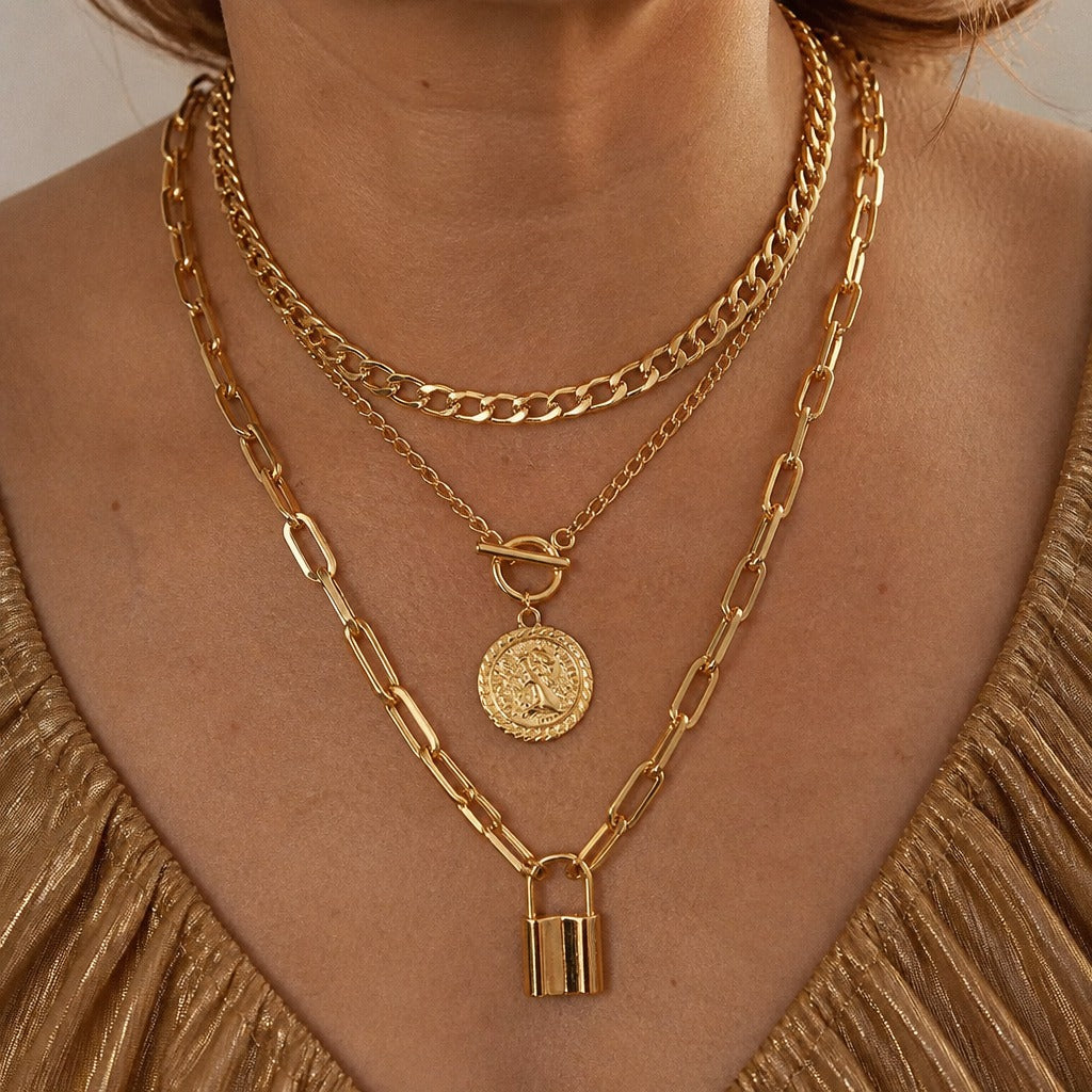 Grand Medallion Link Necklace