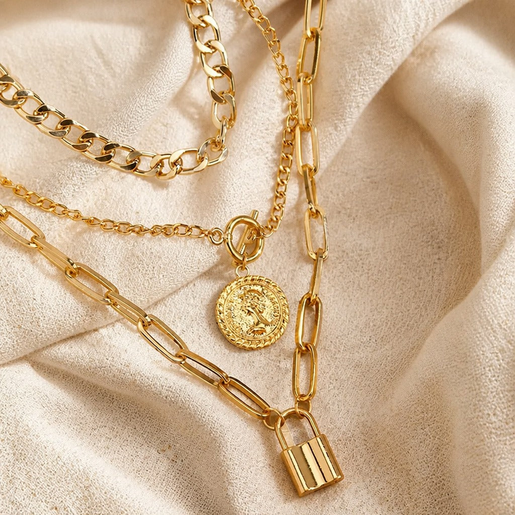 Grand Medallion Link Necklace