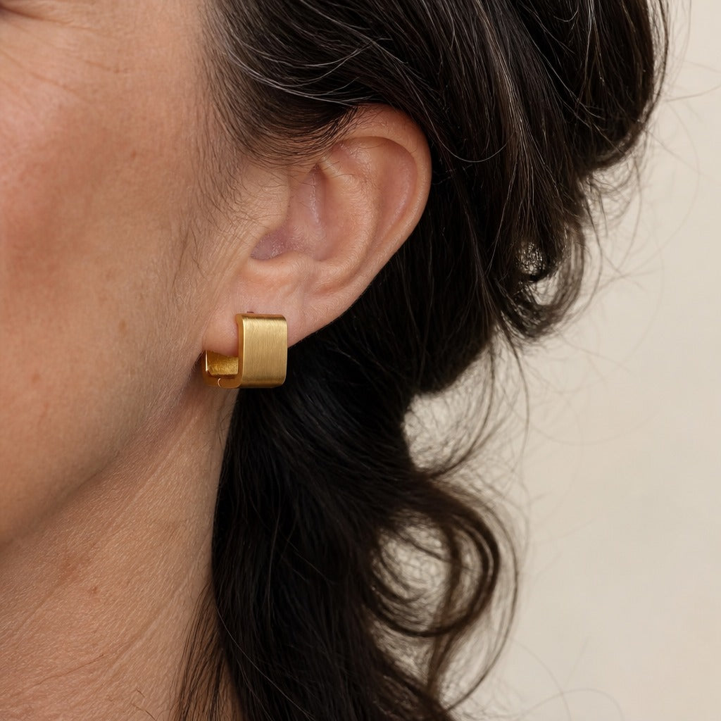 Elara Matte Curve Earrings