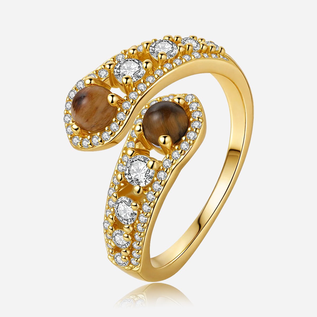Golden Orbit Open Ring